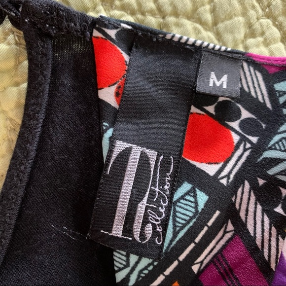 Gold & Black Pop Art Sleeveless Blouse * Med - Picture 9 of 12